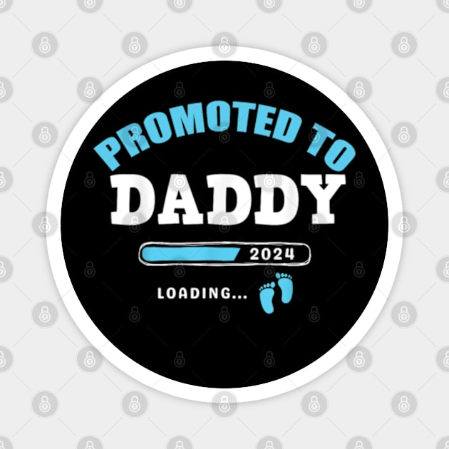 Promoted To Daddy Est 2024 Magnet by lunacreat